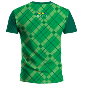 camisa seleção brasileira verde xadrez