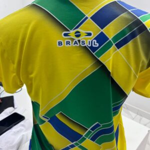 camisa seleção brasileira xadrez