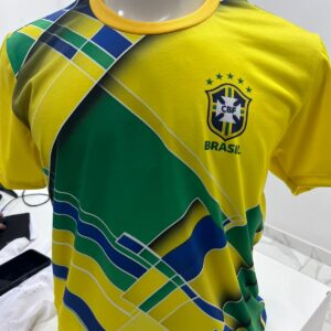 camisa seleção brasileira xadrez